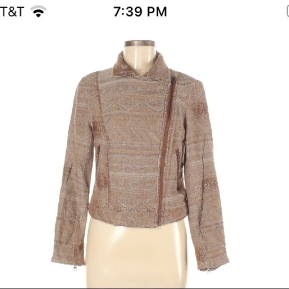 Free people distressed Moto jacket
